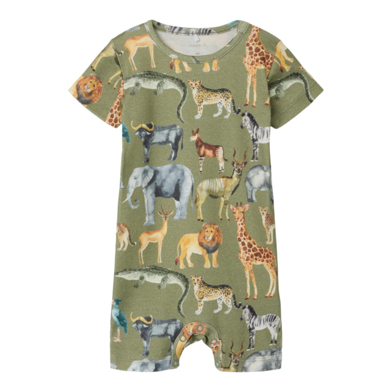 NAME IT Sunsuit Jasen Oil Green