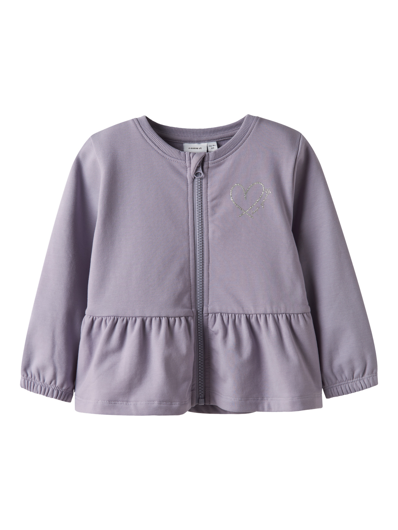NAME IT Sweat Cardigan Taika Lavender Gray NAME IT Sweat Cardigan Taika Lavender Gray