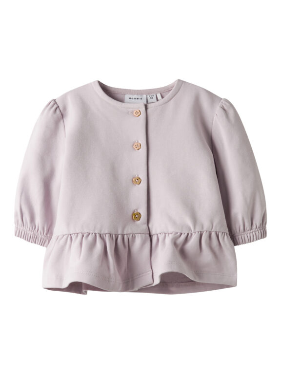 NAME IT Sweat Cardigan Tilla Lilac Marble