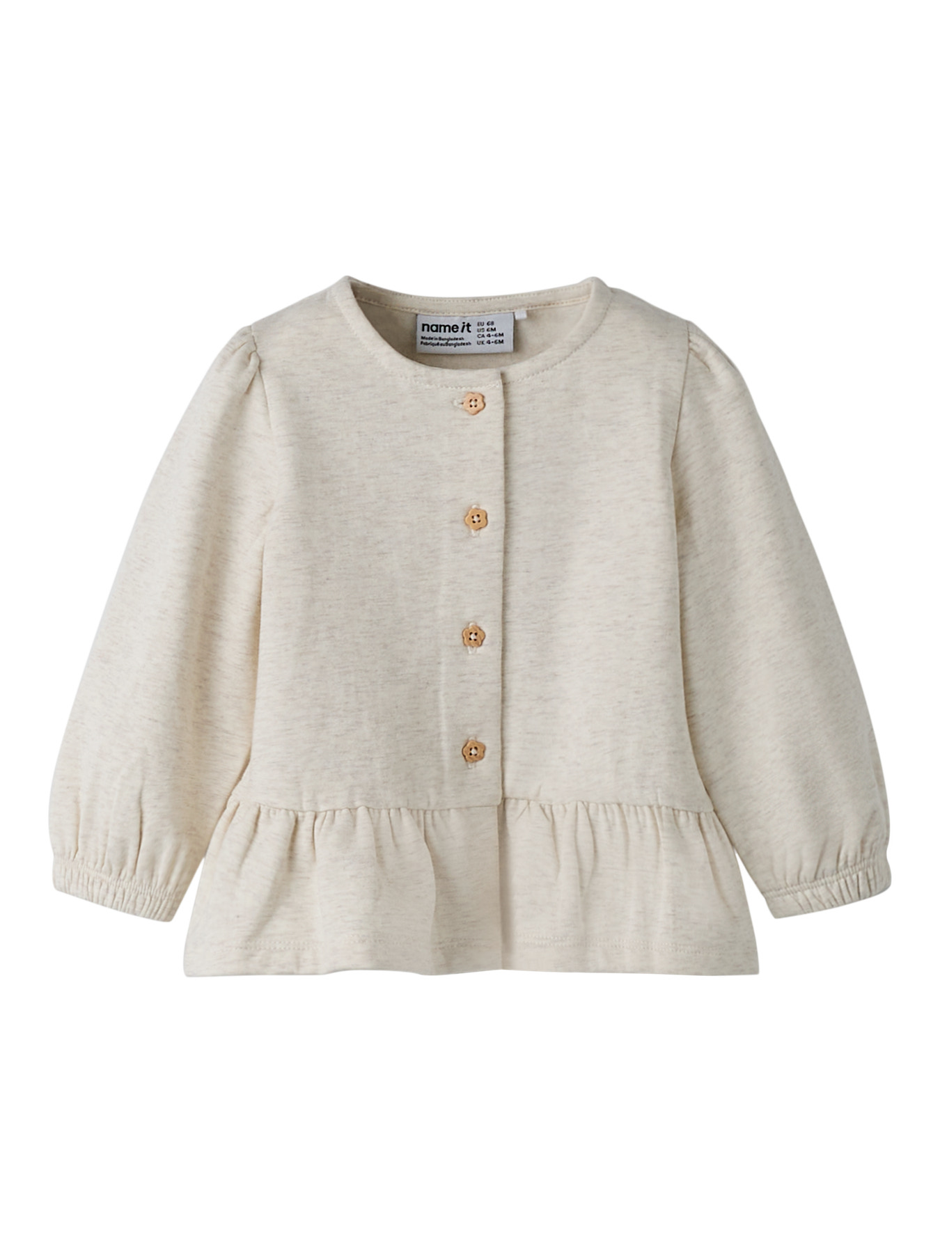 NAME IT Sweat Cardigan Tilla Peyote Melange NAME IT Sweat Cardigan Tilla Peyote Melange