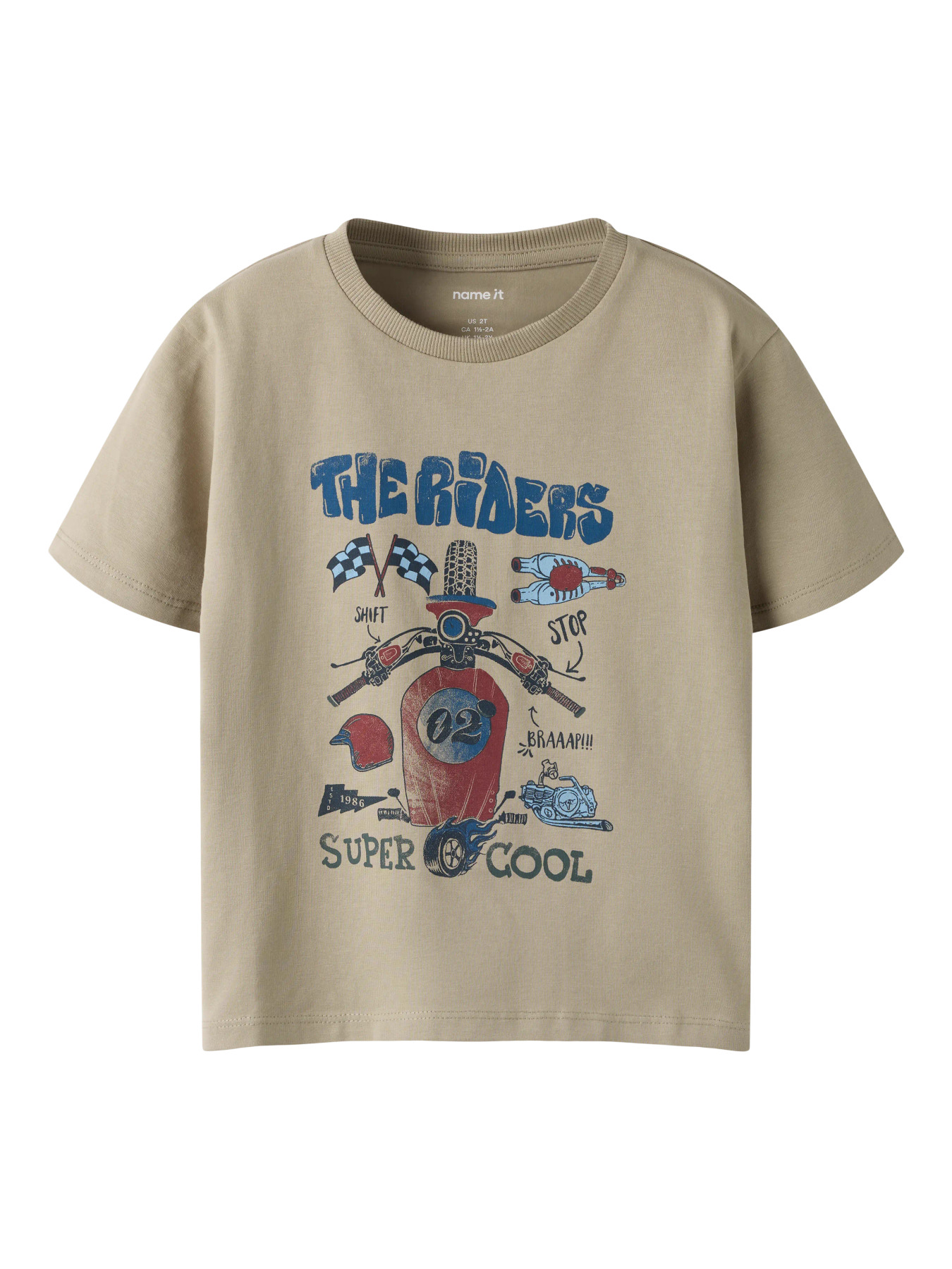 NAME IT T-shirt Bo Vintage Khaki NAME IT T-shirt Bo Vintage Khaki