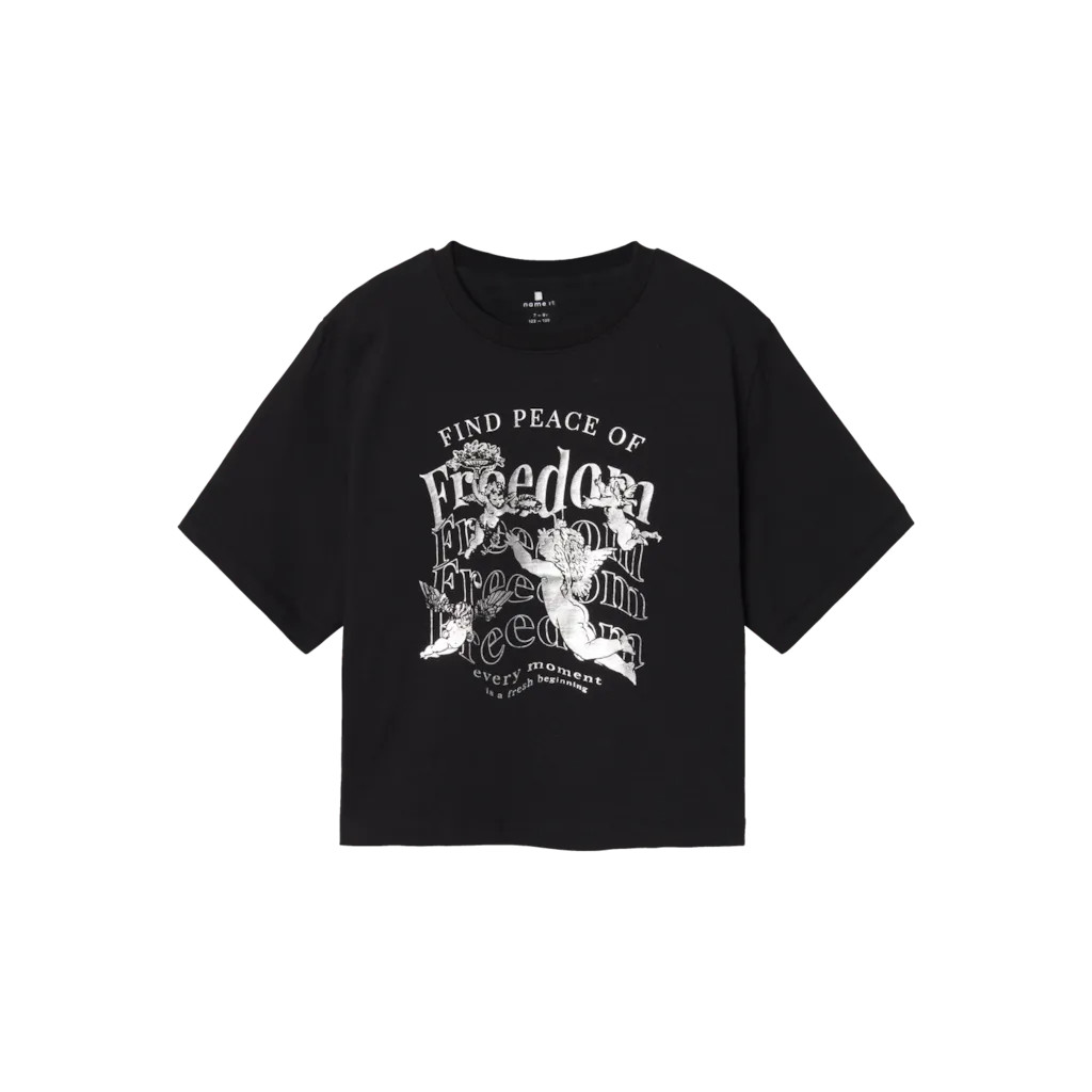 NAME IT T-shirt Rusa Black NAME IT T-shirt Rusa Black