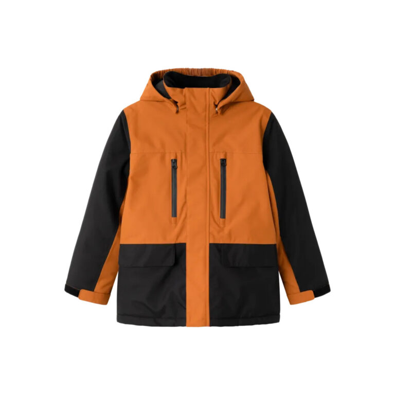 NAME IT Vinterjakke SNOW10 Block Leather Brown NAME IT Vinterjakke SNOW10 Block Leather Brown