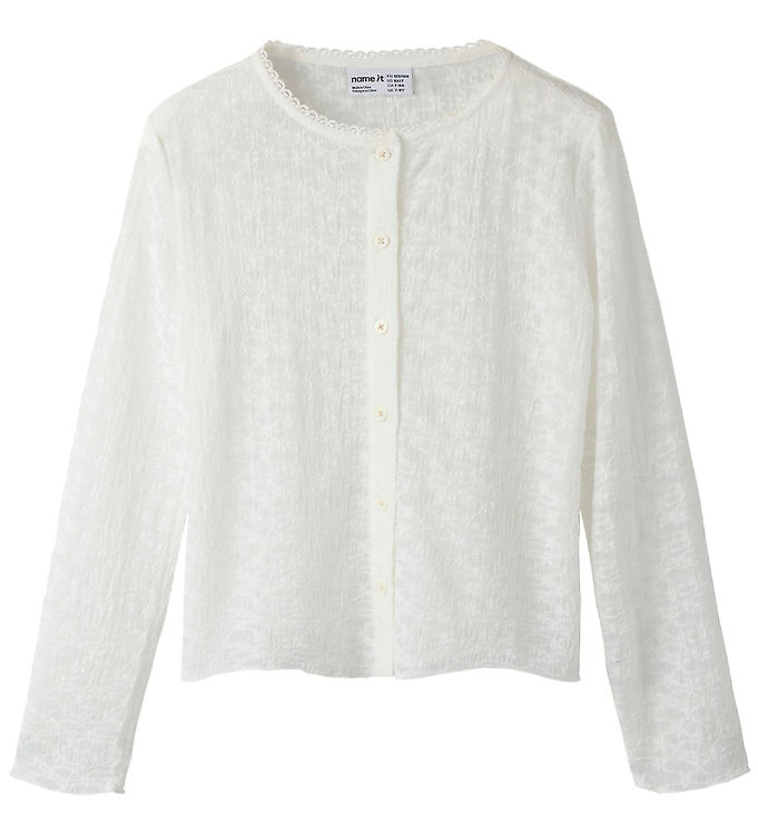Name It Cardigan - NkfFrinna - Hvid Name It Cardigan - NkfFrinna - Hvid