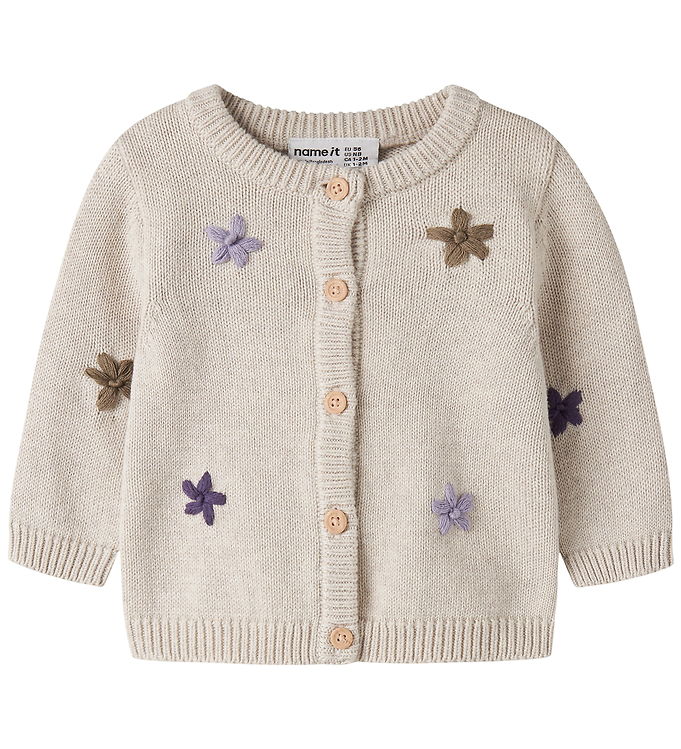 Name It Cardigan - Strik - NbfNanny - Peyote Melange