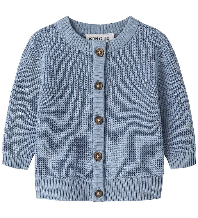 Name It Cardigan - Strik - NbnBubba - Ashley Blue
