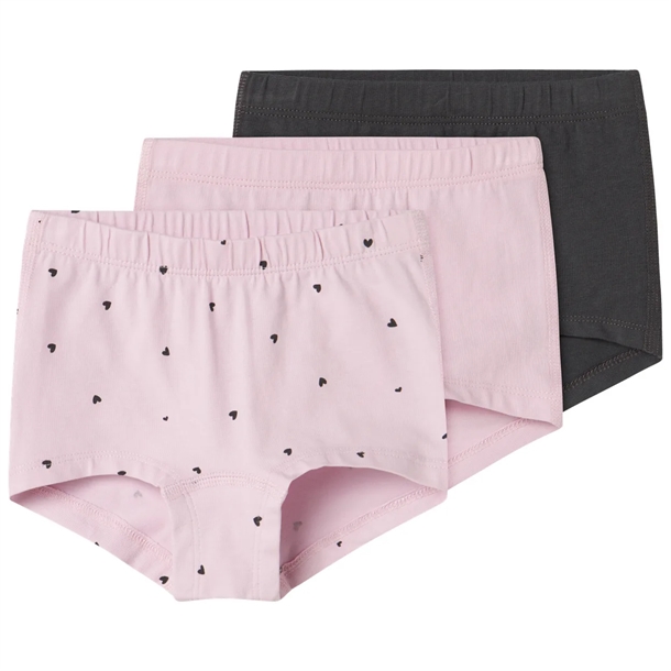 Name It Hipster - 3-pak NMFTIGHTS - Winsome Orchid Hearts