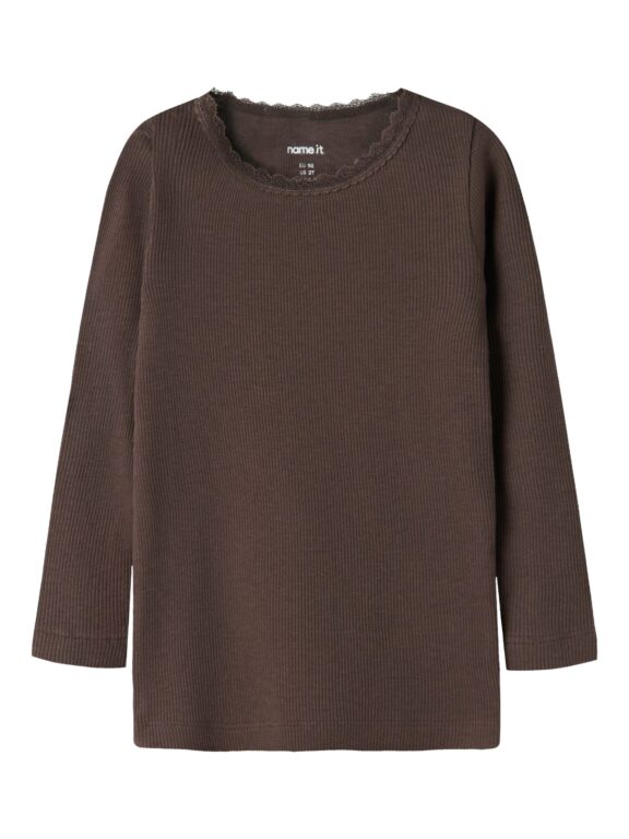 Name It Kab - LS Top - French Roast - 86 cm