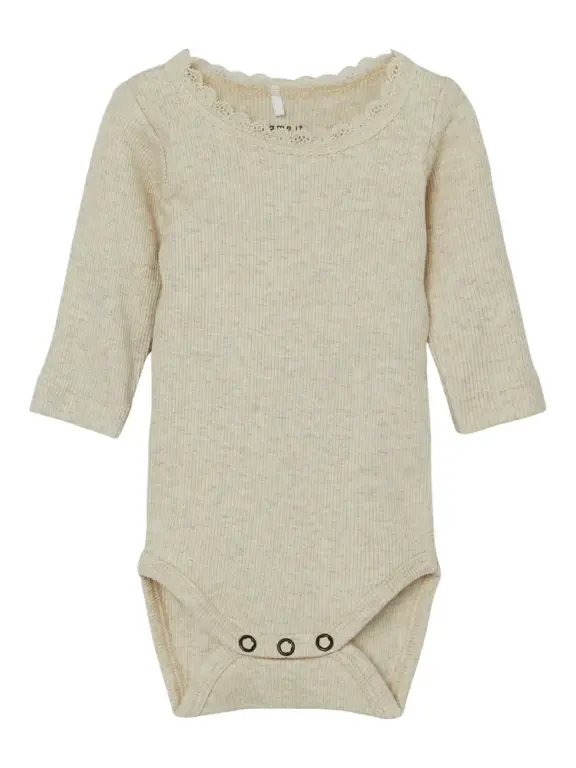 Name It Kab Langærmet Body - Peyote Melange - 80