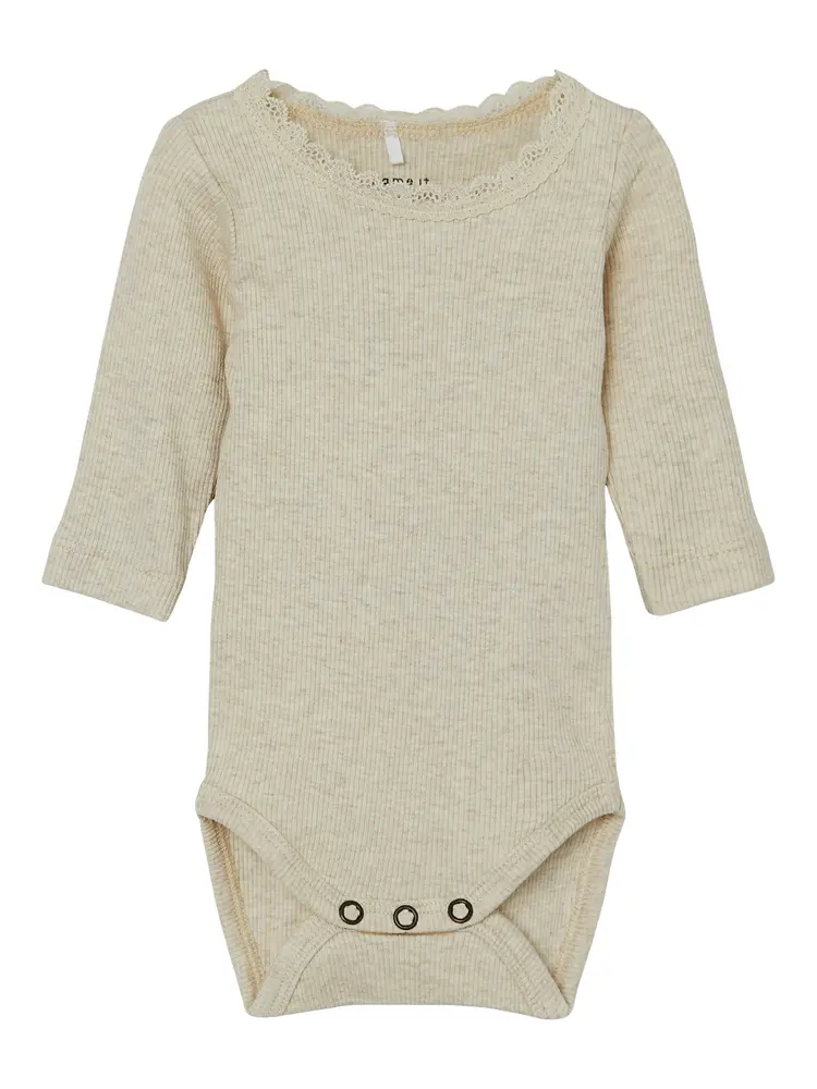 Name It Kab Langærmet Body - Peyote Melange - 80