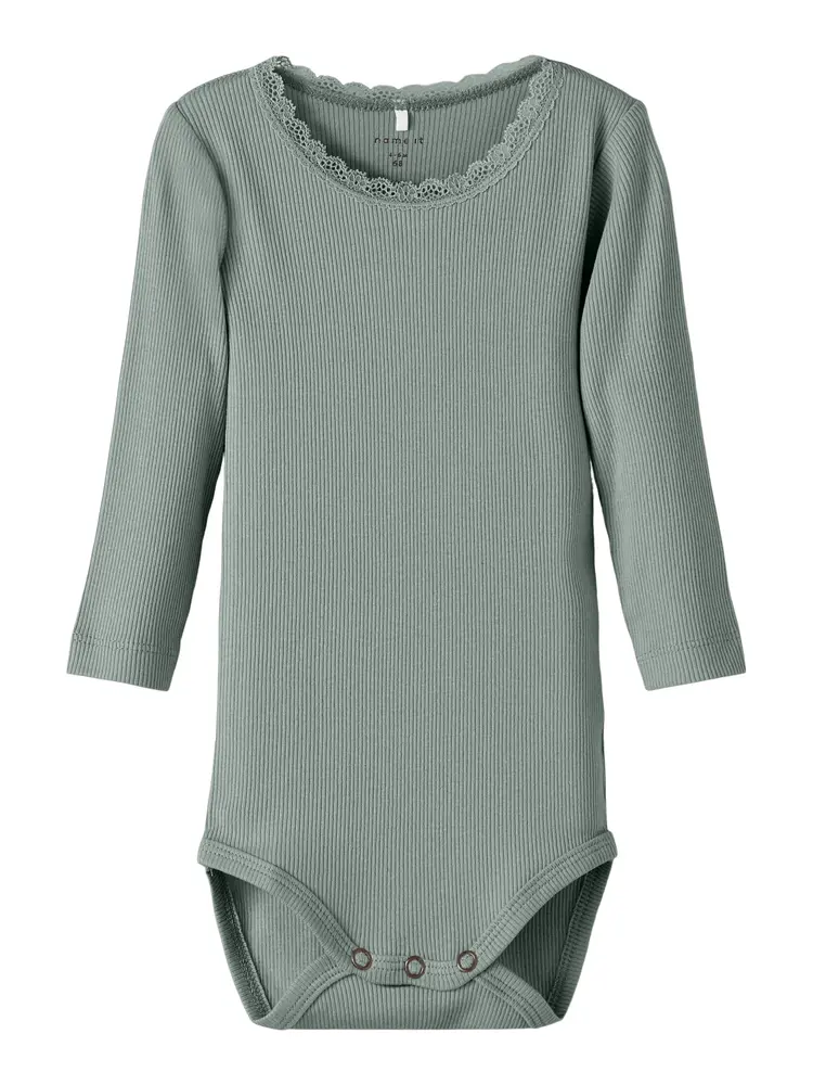 Name It Kab Langærmet Body - Slate Gray - 86 Name It Kab Langærmet Body - Slate Gray - 86
