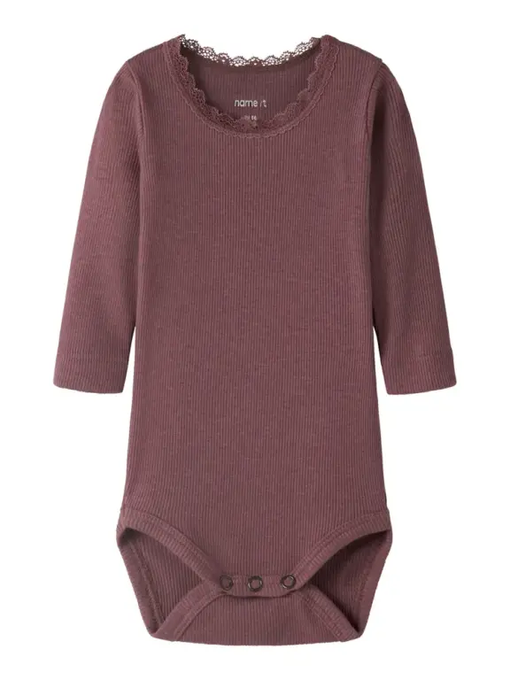 Name It Kab Langærmet Body - Wild Ginger - 80