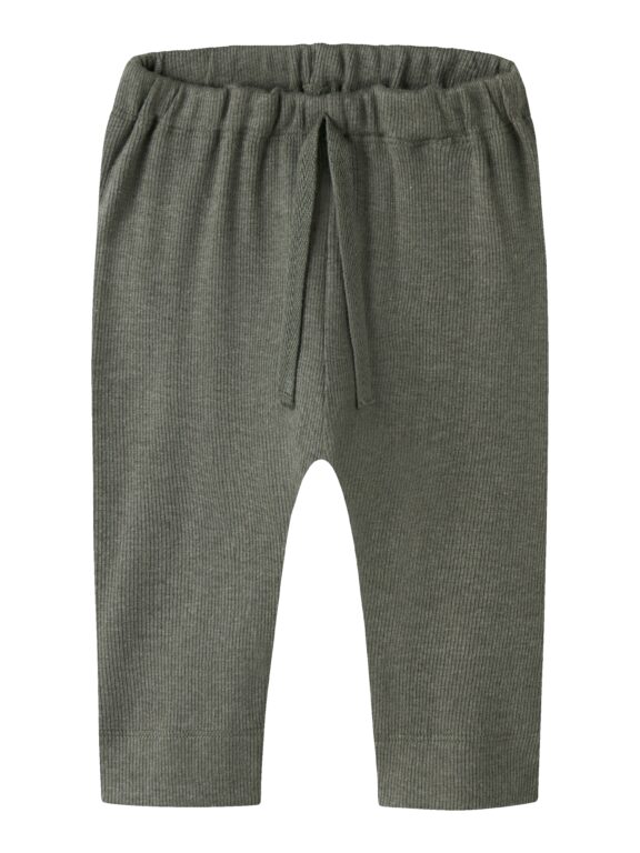 Name It Kab - Pants - Dusty Olive Melange - 50 cm