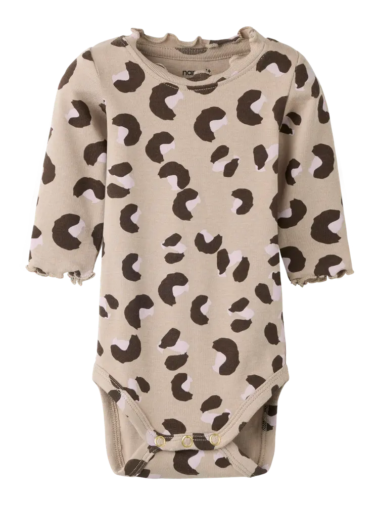 Name It Lana Langærmet Body - Goat - 80