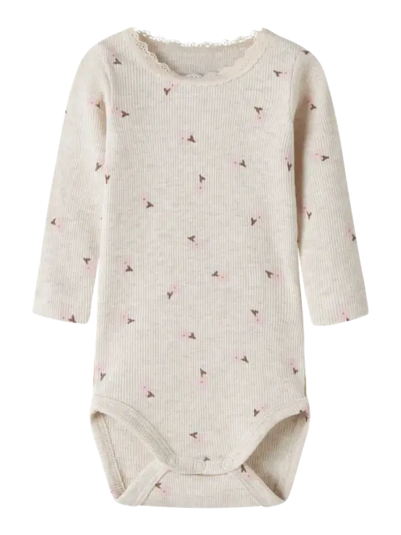 Name It Laurel Langærmet Body - Peyote Melange - 68