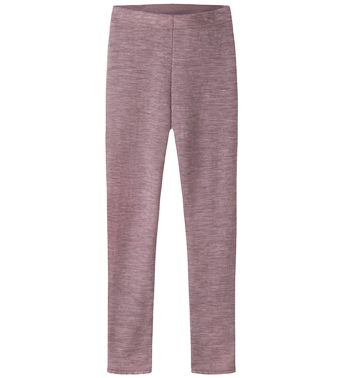 Name It Leggings - Uld - Hulmønster - NkfWang - Toadstool