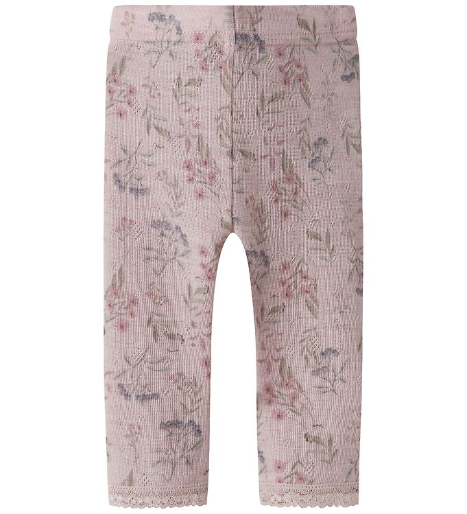 Name It Leggings - Uld - Hulmønster - Noos - NbfWang - Violet Ic Name It Leggings - Uld - Hulmønster - Noos - NbfWang - Violet Ic