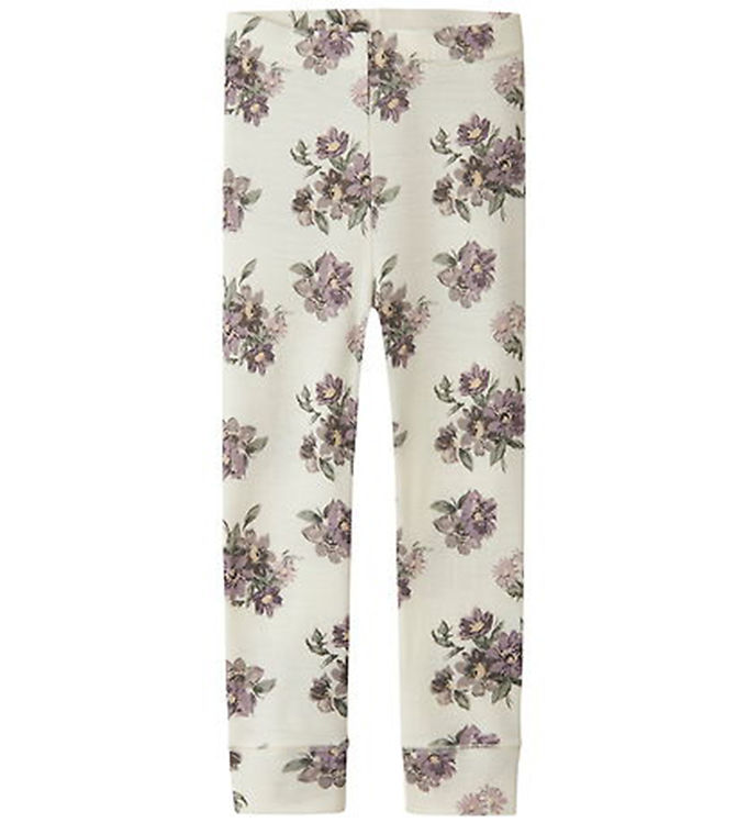 Name It Leggings - Uld - NmfWillitus - Snow White/Flower Bouquet Name It Leggings - Uld - NmfWillitus - Snow White/Flower Bouquet