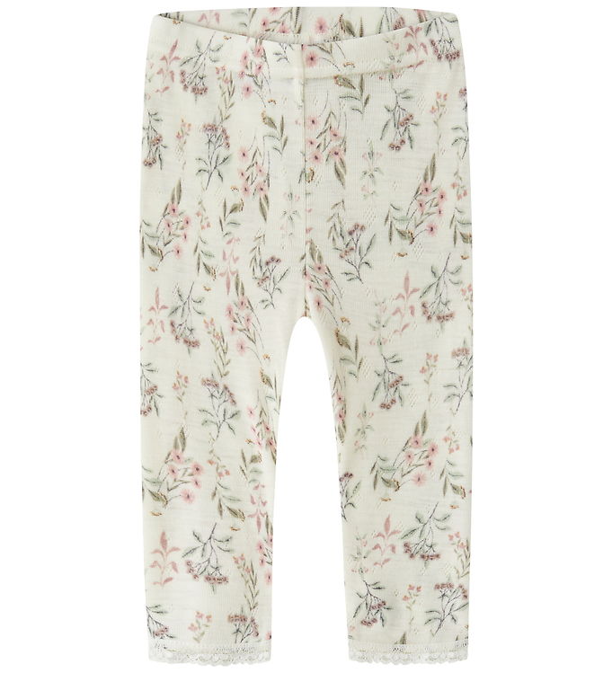 Name It Leggings - Uld - Noos - NbfWang - Snow White/Flowers And