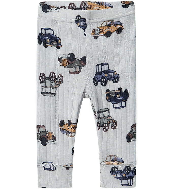 Name It Leggings - Uld - Noos - NbmWang - Gray Dawn m. Biler Name It Leggings - Uld - Noos - NbmWang - Gray Dawn m. Biler