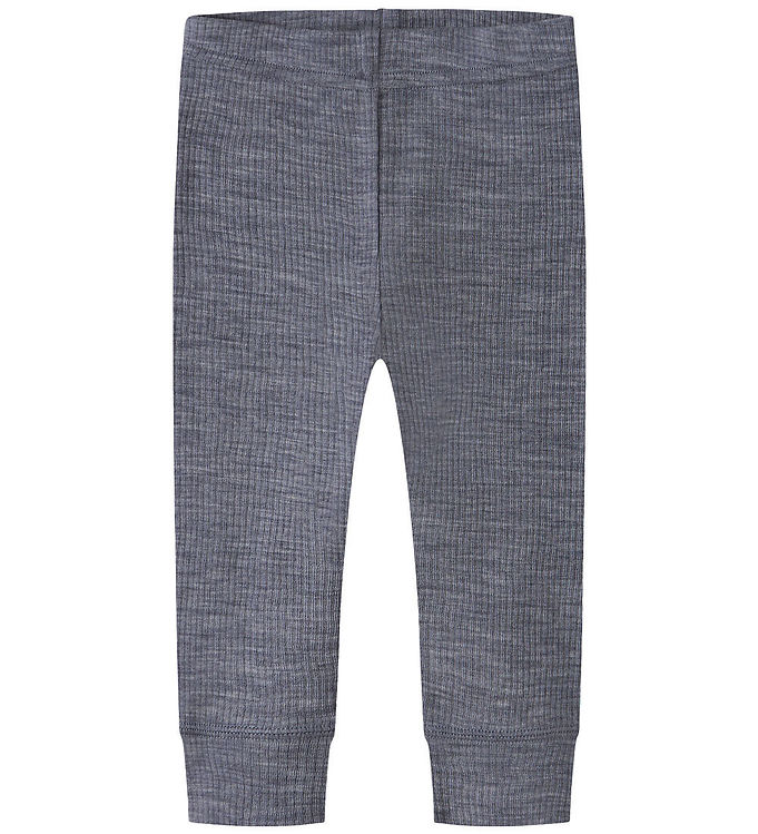 Name It Leggings - Uld - Rib - Noos - NbnWax - Folkstone Gray