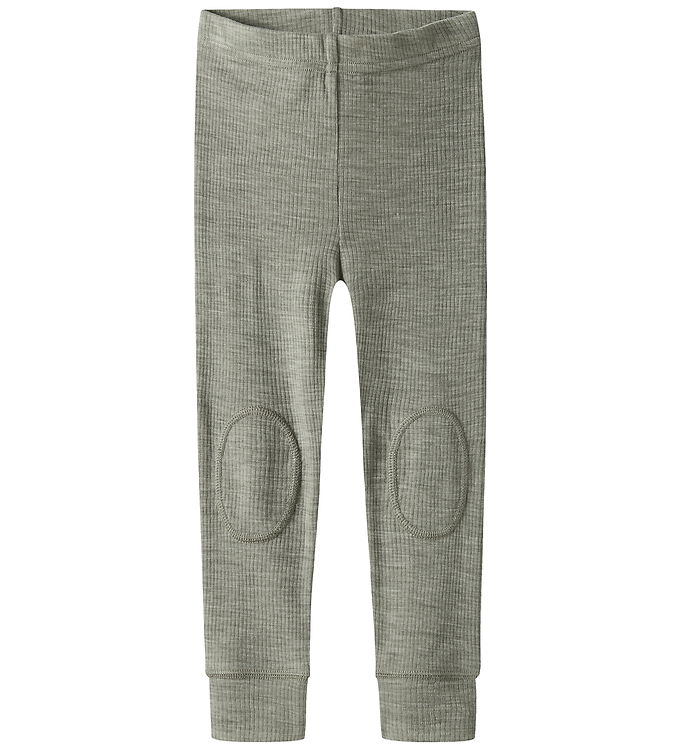 Name It Leggings - Uld - Rib - Noos - NmnWax - Dried Sage