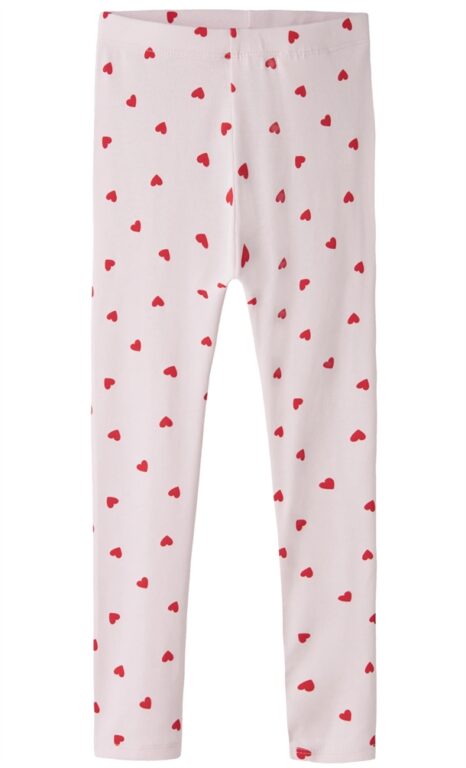Name It Leggings - nmfbHEART - Cradle Pink