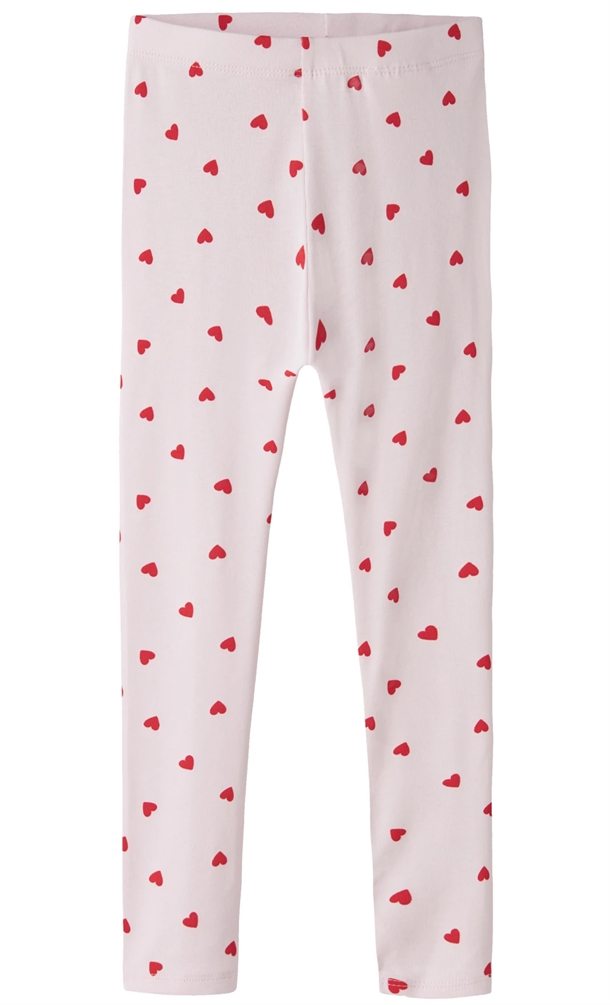 Name It Leggings - nmfbHEART - Cradle Pink
