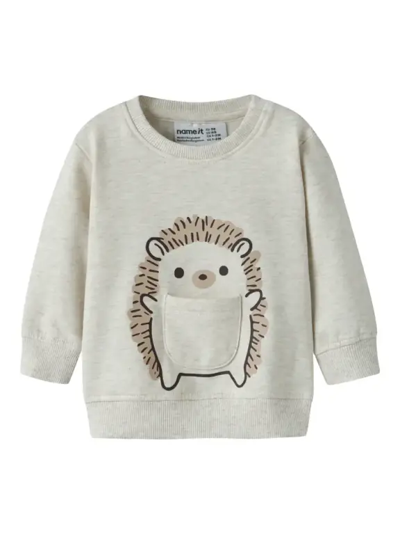 Name It Obbas Sweatshirt - Peyote Melange - 68