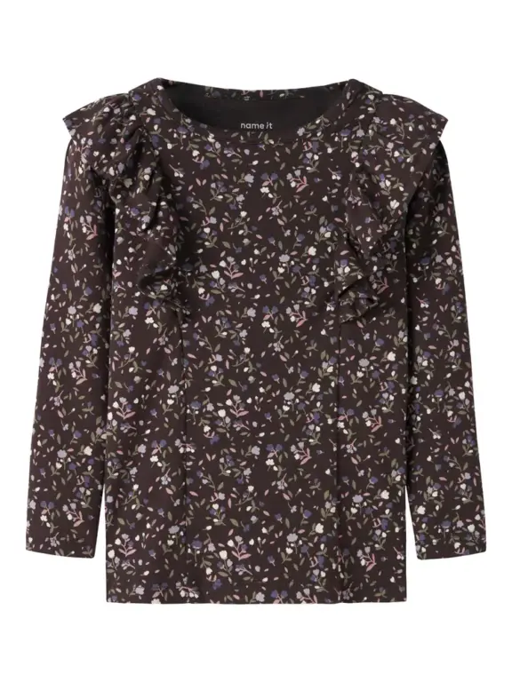 Name It Oceana Bluse - Chocolate Plum - 116