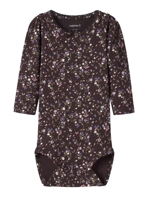 Name It Oceana Langærmet Body - Chocolate Plum - 62