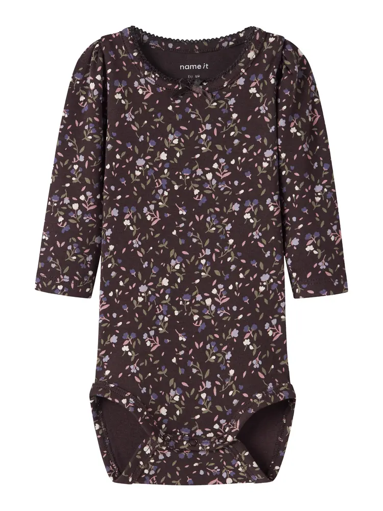 Name It Oceana Langærmet Body - Chocolate Plum - 62 Name It Oceana Langærmet Body - Chocolate Plum - 62