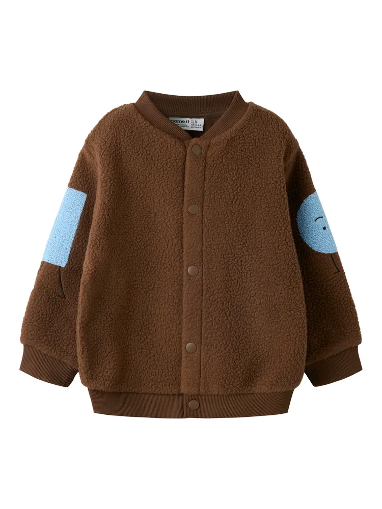 Name It Olanny Teddy Cardigan - Pinecone - 116 Name It Olanny Teddy Cardigan - Pinecone - 116