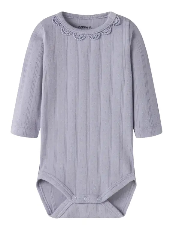 Name It Olene Langærmet Body - Heirloom Lilac - 62