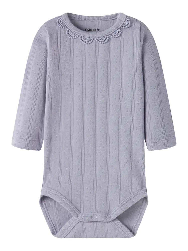 Name It Olene Langærmet Body - Heirloom Lilac - 62