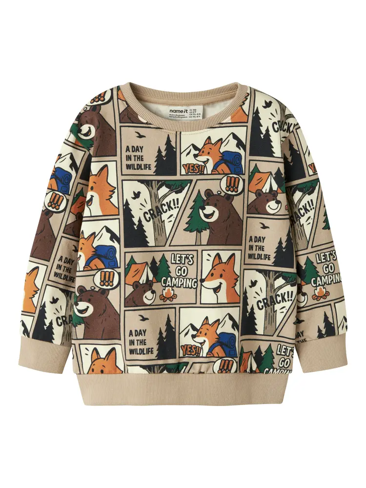 Name It Oswaldy Sweatshirt - Sesame - 104 Name It Oswaldy Sweatshirt - Sesame - 104