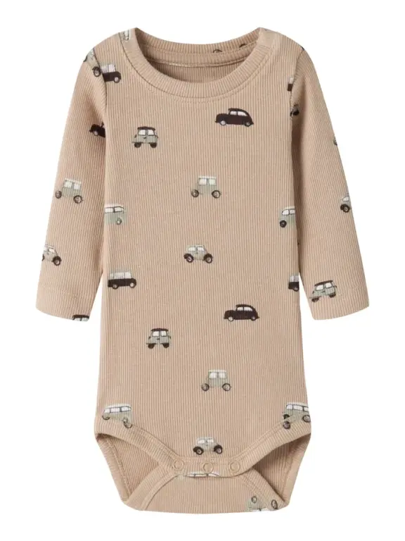 Name It Ottoman Langærmet Body - Sesame - 86