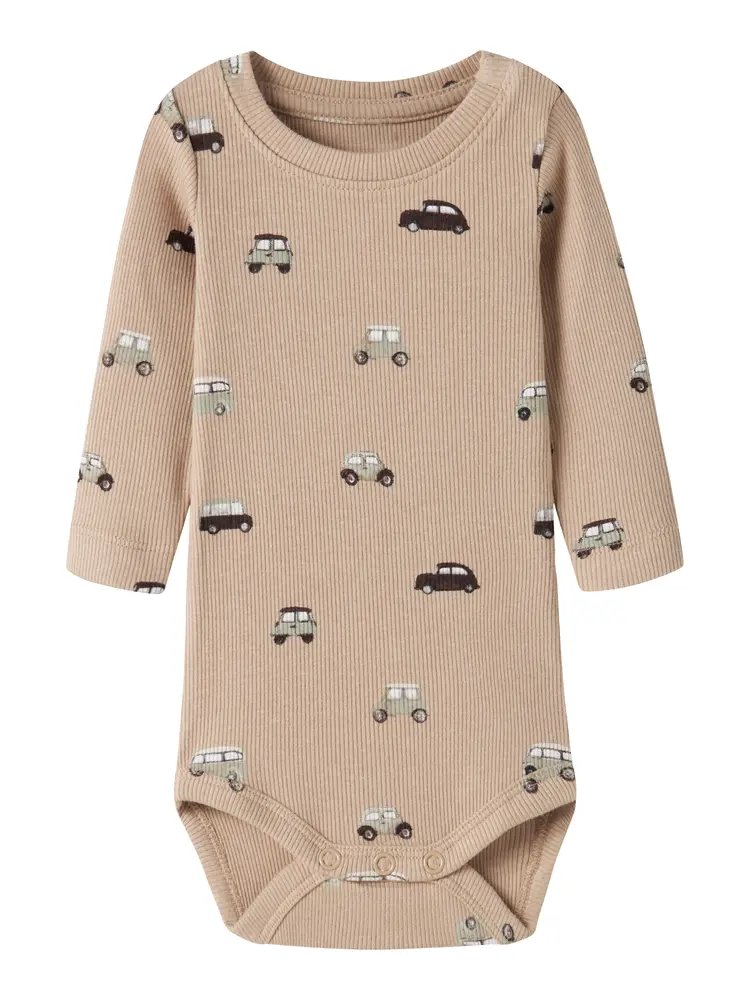 Name It Ottoman Langærmet Body - Sesame - 86