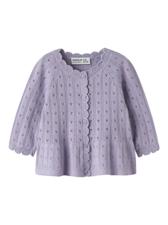 Name It Oxenia Cardigan - Heirloom Lilac - 50