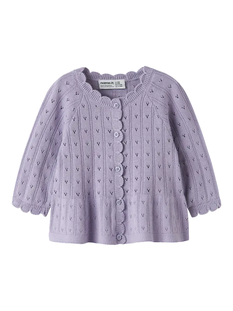 Name It Oxenia Cardigan - Heirloom Lilac - 50