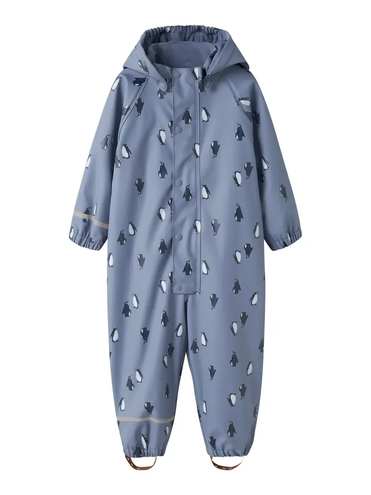 Name It Regndragt m. Fleece - Country Blue - 104