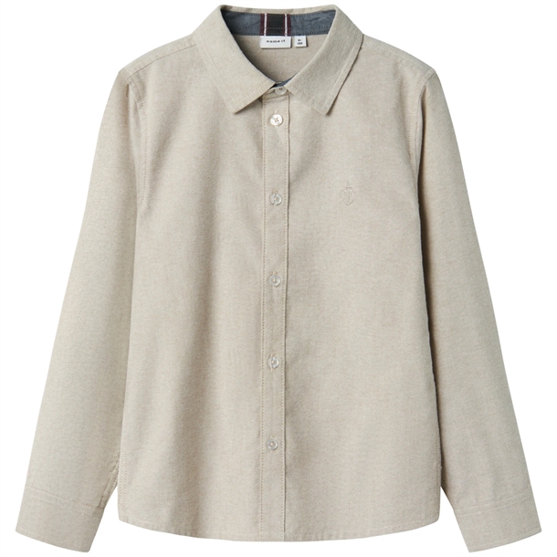 Name It Skjorte Newsa Pure Cashmere - Beige Name It Skjorte Newsa Pure Cashmere - Beige