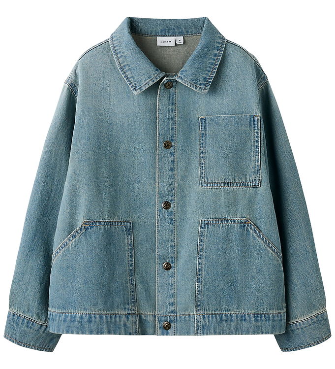 Name It Skjorte - NkmTom - Vintage Medium Blue Denim