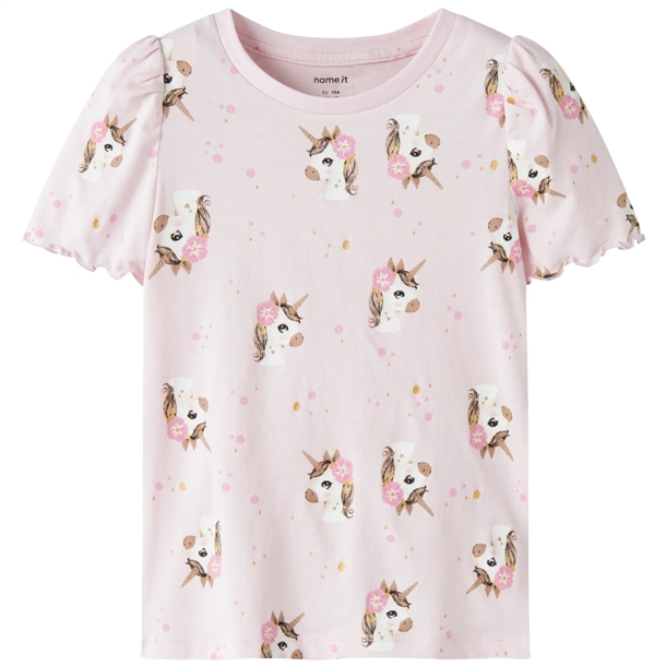 Name It T-shirt - NmfFjalisa - Enhjørninger - Cradle Pink Name It T-shirt - NmfFjalisa - Enhjørninger - Cradle Pink