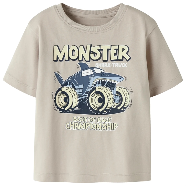 Name It T-shirt - NmmVanyo - Chateau Gray Monster Shark