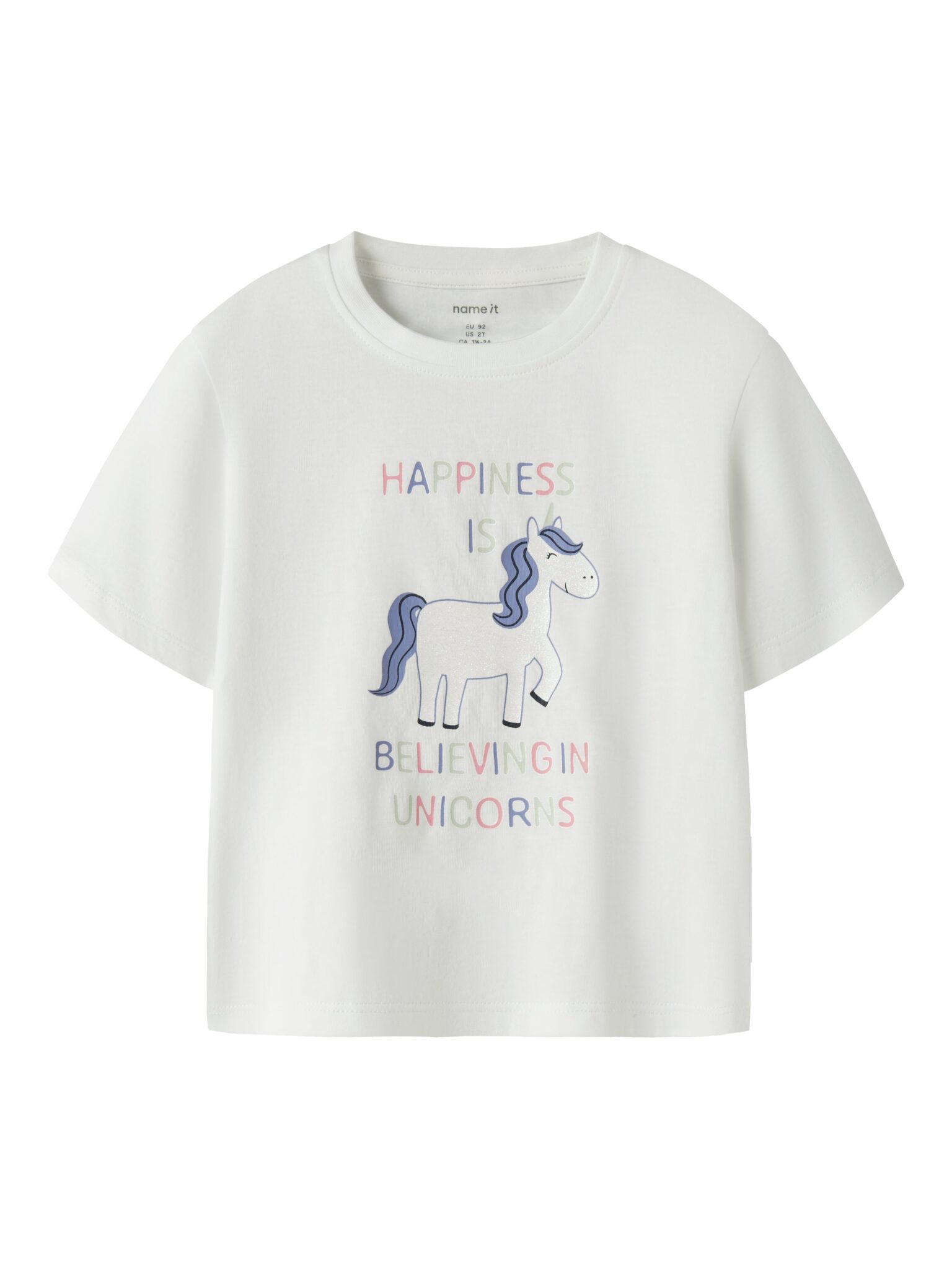 Name It Velda - SS Top - Bright White - 92 cm
