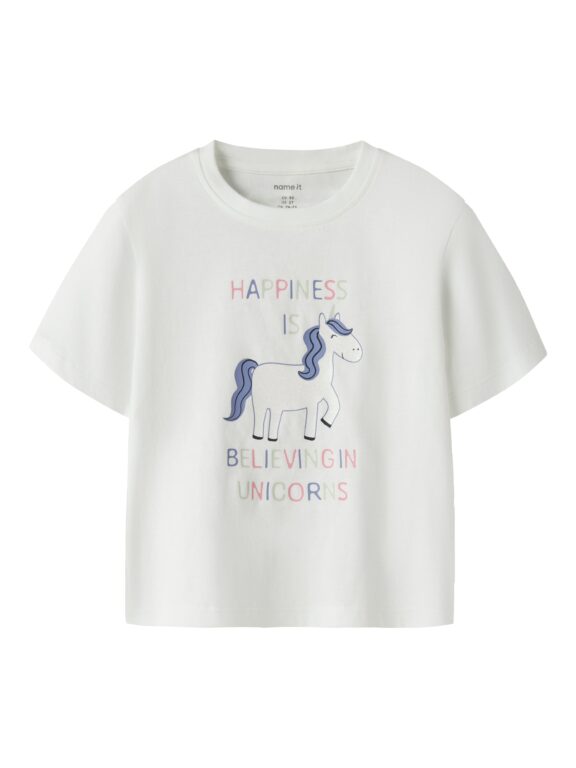 Name It Velda - SS Top - Bright White - 92 cm