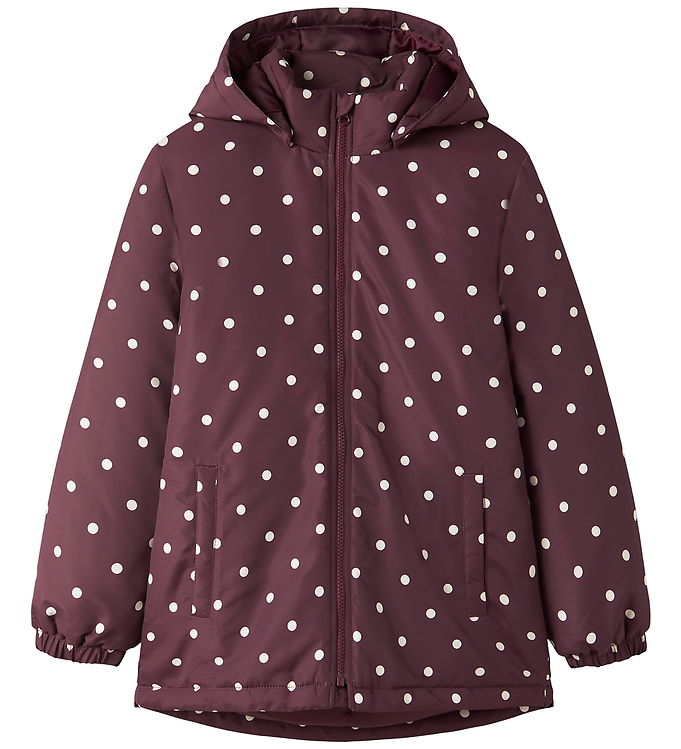 Name It Vinterjakke - Noos - NkfMaxi - Fig/Polka Dots Name It Vinterjakke - Noos - NkfMaxi - Fig/Polka Dots