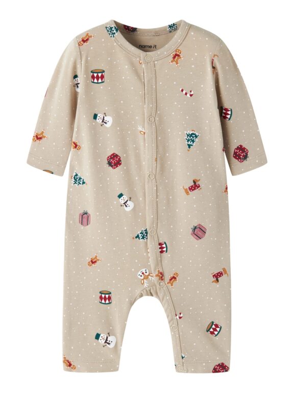 Name It Vismas - LS Nightsuit - Pure Cashmere / Christmas - 50 cm Name It Vismas - LS Nightsuit - Pure Cashmere / Christmas - 50 cm