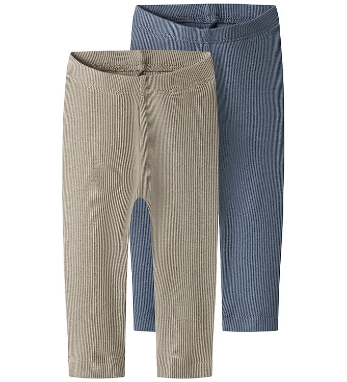Name it Leggings - NbnKab - 2-Pak - Troposphere/Pure Cashmere Name it Leggings - NbnKab - 2-Pak - Troposphere/Pure Cashmere
